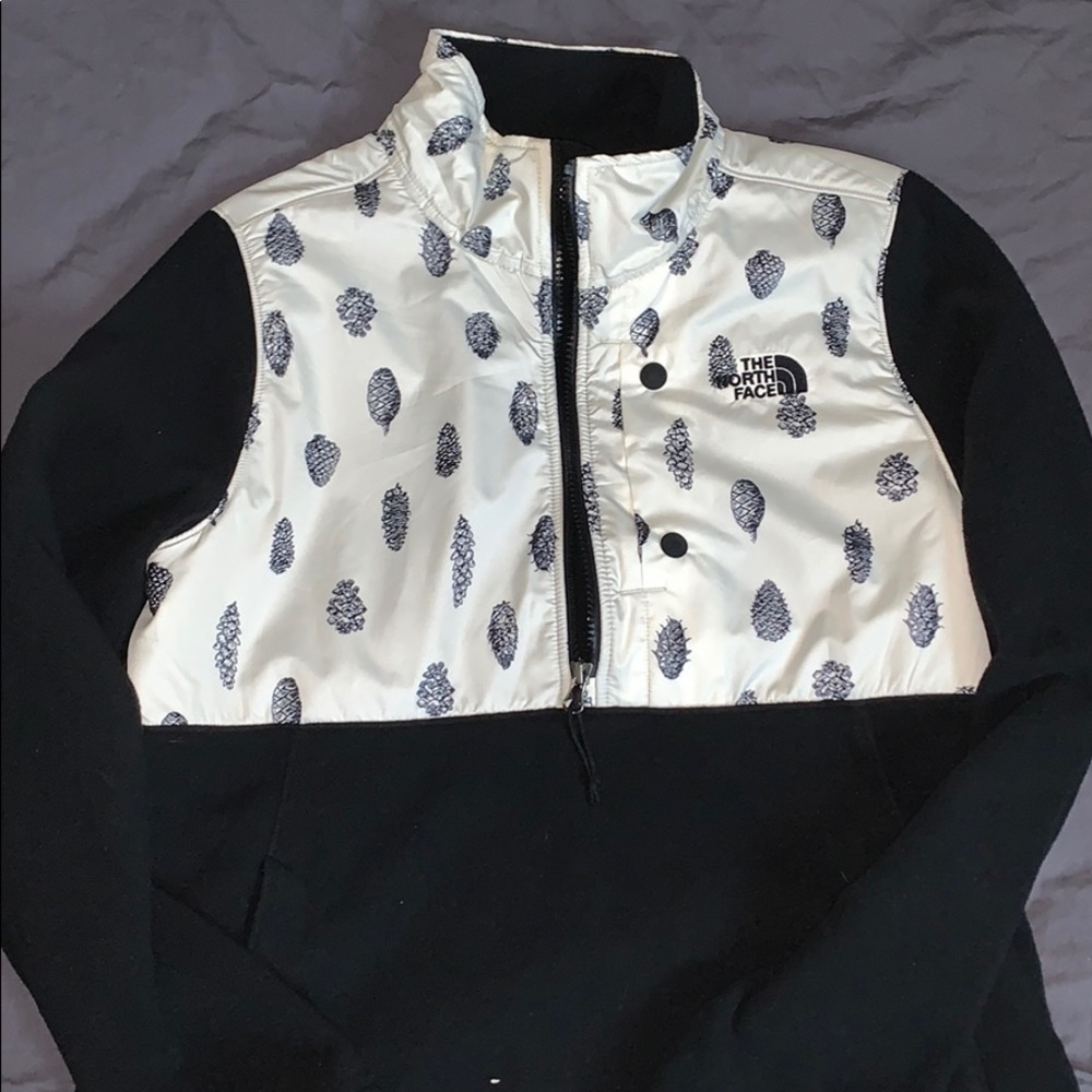 The North Face zip up fleece.